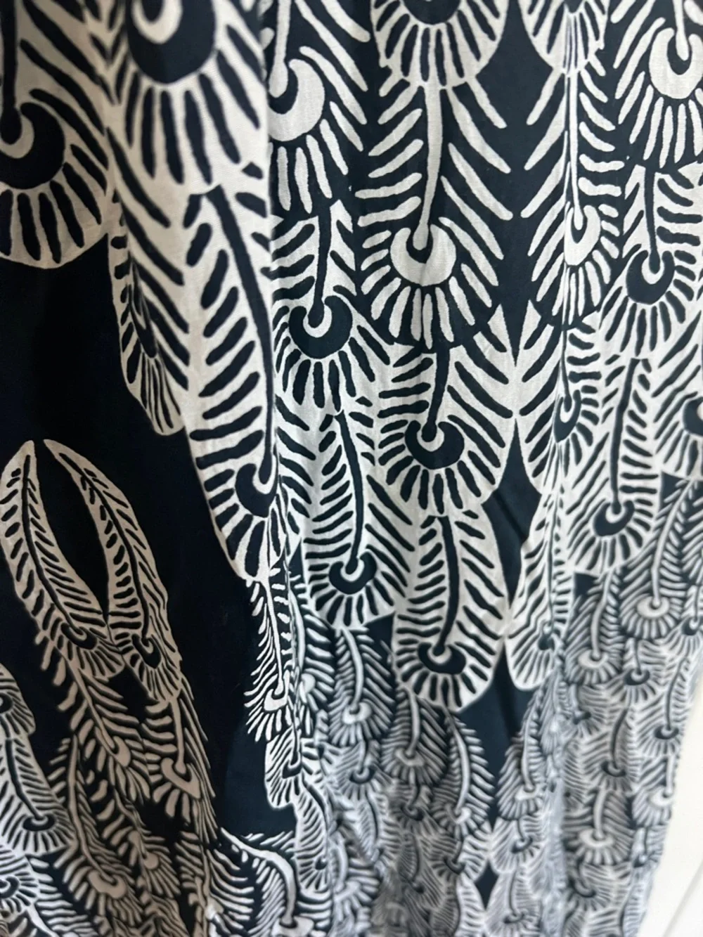 Roxy Navy  and White Asymmetrical Halter Dress - Picture 2 of 5